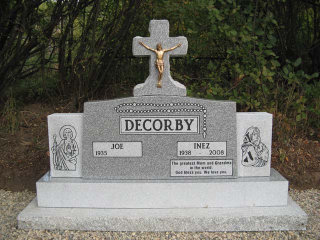 Special upright style monuments are a unique way to memorialize a loved one. Stop by our shop to see our monuments.